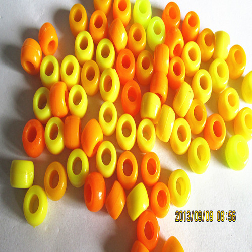 yiwu wholesale plastic beads 3.5*5.5mm solid color barrel beads children diy accessories plastic beads