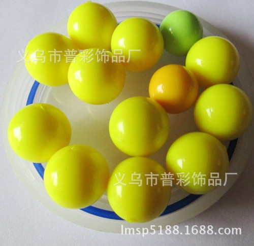 Yiwu Wholesale Acrylic Non-Hole Loose Beads Colorful Plastic Non-Hole Beads Diy Children‘s Toy Accessories