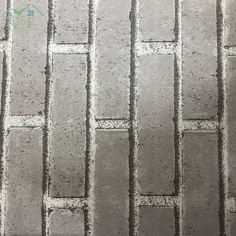 非自粘砖纹墙壁纸简约3d非自粘壁纸卧室背景墙温馨自贴无纺墙纸详情4
