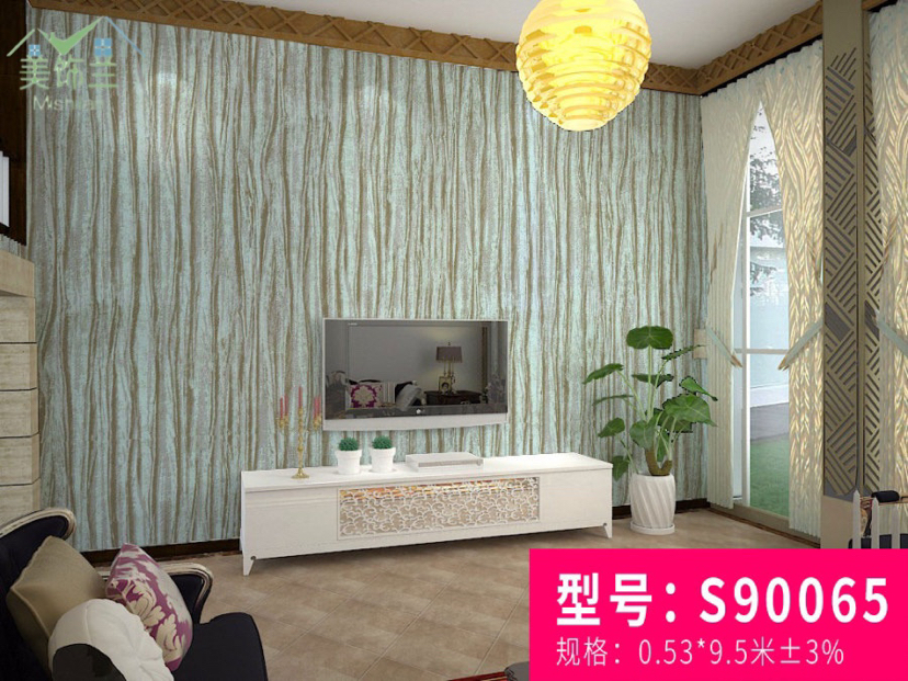 无纺布墙纸现代简约素色客厅卧室壁纸非自粘条纹背景墙房间壁纸详情5