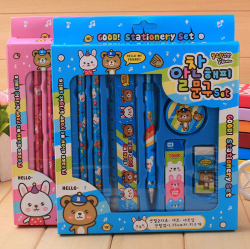 school supplies birthday gift school prize creative stationery set gift box elementary school student gift bag children‘s set
