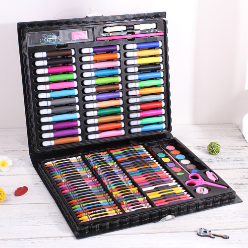 150 brush stationery children‘s gift box watercolor pen crayon colored pencil art drawing birthday gift