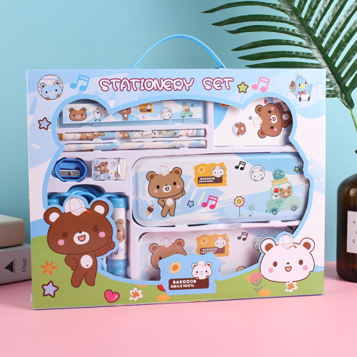 Children‘s Learning Gift Bag School Opening Gift Box Primary School Learning Stationery Set Supplies student Gift Prize Manufacturer 