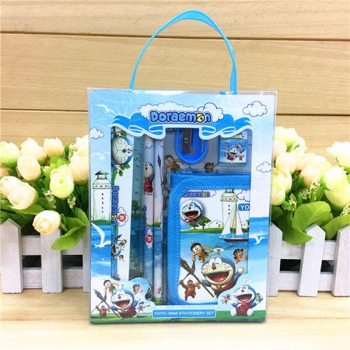 Cute Cartoon Change Purse Stationery Set School Supplies Portable Small Gift Bag Children‘s Birthday Prize