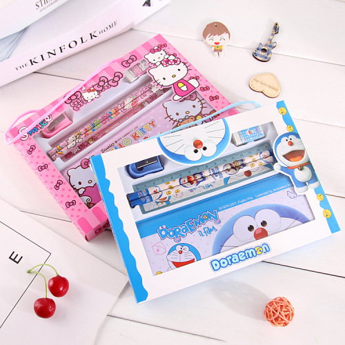 Creative Stationery Gift Box Primary School Student Gift Bag Children‘s Set School Supplies Birthday Gift School Opening Prize Wholesale