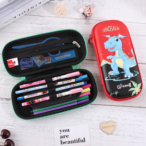 new 3d relief stationery box korean cute junior high school student online celebrity pencil case large capacity pencil case elementary school student simple