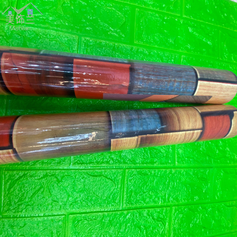 防潮 防水墙纸 3D花纹仿真几何图形PVC非自粘无胶刷胶不带背胶壁纸详情4