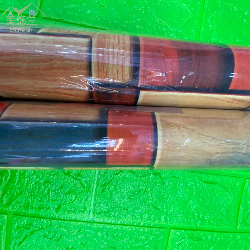 防潮 防水墙纸 3D花纹仿真几何图形PVC非自粘无胶刷胶不带背胶壁纸详情7