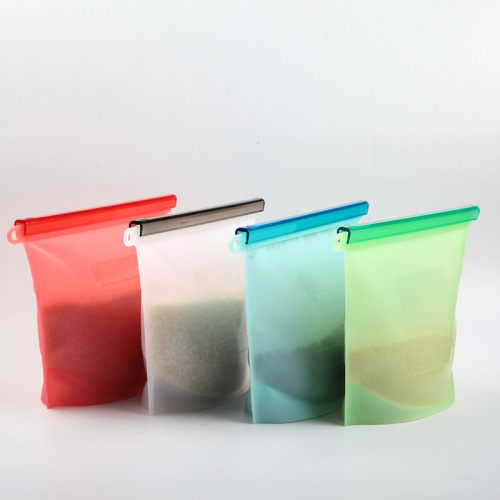 silicone fresh-keeping bag 500ml1000ml1500ml food sub-packaging ziplock bag soup frozen food storage