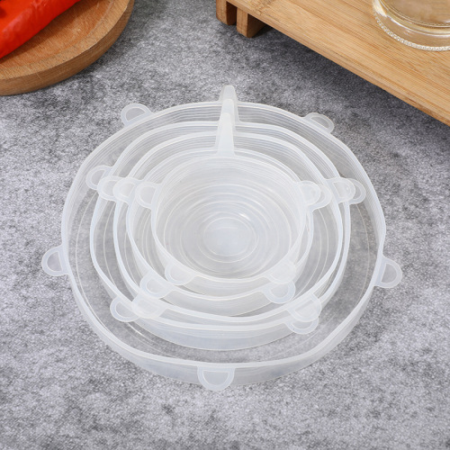 sealed stretch bowl cover transparent silicone fresh-keeping cover refrigerator microwave oven sealed fresh-keeping film multifunctional silicone cover