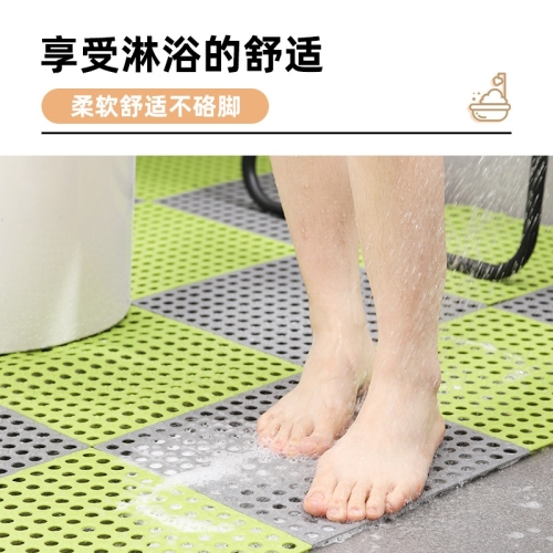 bathroom non-slip mat splicing cutting waterproof foot mat bathroom shower toilet toilet household waterproof foot mat