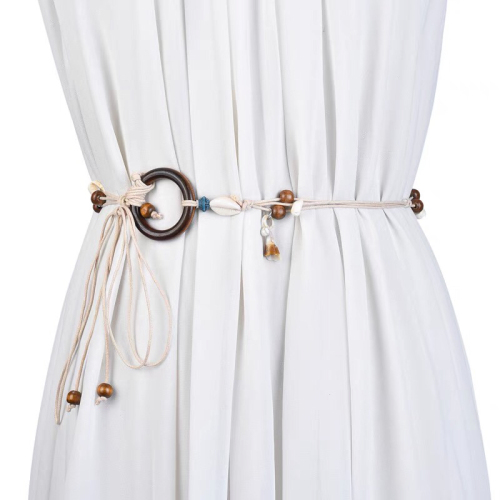 Fashion Ladies Belt All-Match Trend Hand-Woven Wax Rope Matching Dress Coat Sweater Waist Chain Thin korean Style 