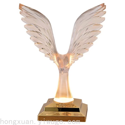 new eagle decorative table lamp three-color dimming touch night light bedroom bedside colorful atmosphere car aromatherapy lamp