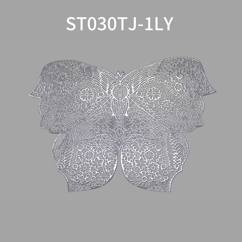 餐垫隔热餐桌垫子防烫镂空蝴蝶PVC欧式家用锅垫西餐碗杯垫耐热防详情5