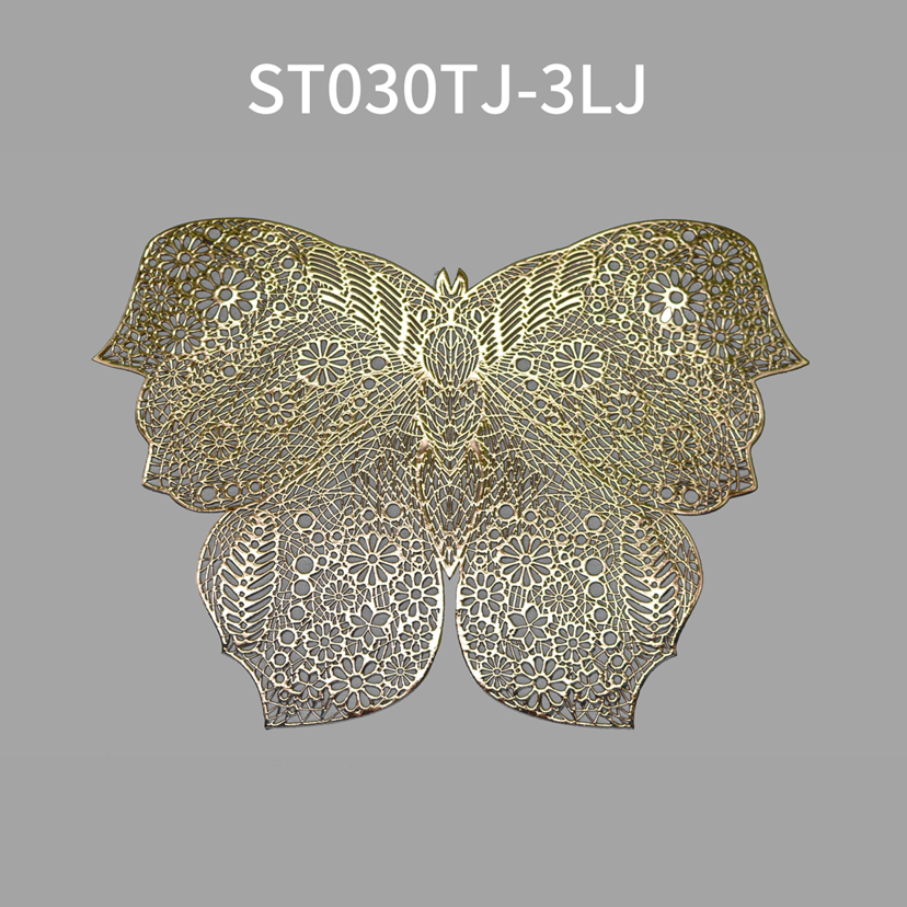 餐垫隔热餐桌垫子防烫镂空蝴蝶PVC欧式家用锅垫西餐碗杯垫耐热防详情4