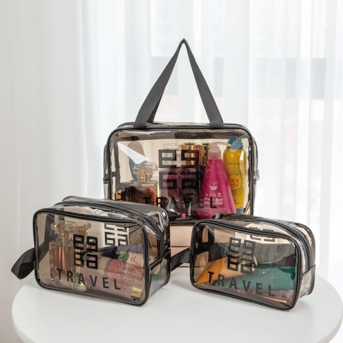 Transparent Cosmetic Bag PVC Wash Bag Travel Set Storage Bag Waterproof Portable Wash Storage Bag Cosmetic Bag 