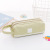 Creative Double-Layer Large Capacity Portable Pencil Case Elementary School Student Simple Oxford Cloth Double Zipper Stationery Case Korean Style Stationery Box