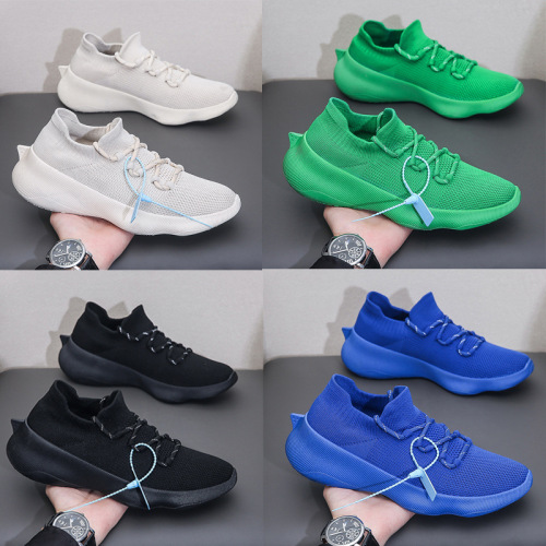 Coconut Shoes 2022 Spring New Popular Shark Tail Breathable Men‘s Shoes Casual Sports Couple Shoes Flying Woven