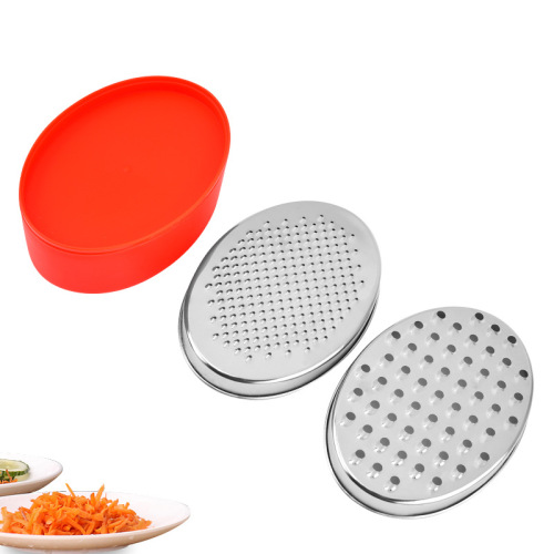 wholesale stainless steel lunch box grater storage ginger grater multifunctional storage cheese grater radish silk