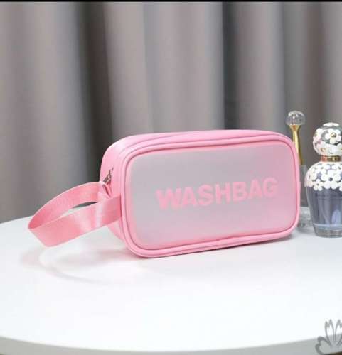 Pink Small Internet Celebrity Matte cosmetic Bag Travel Wash Bag Waterproof Storage Bag