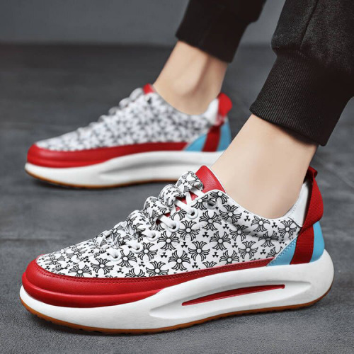 internet celebrity live print fashionable sports shoes men‘s thick bottom men‘s clunky sneakers 2022 new spring wholesale