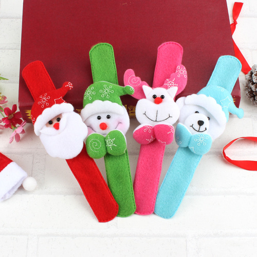 new christmas decoration christmas deer clapping ring children adult bracelet christmas children‘s gift snap bracelet