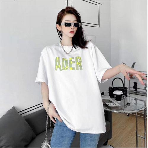 t-shirt women‘s summer new ladies t-shirt korean printed plus size bottoming shirt short sleeve t-shirt women‘s foreign trade goods