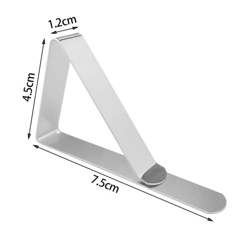 stainless steel table cloth clip triangle table cloth clip 4.5cm table cloth non-slip fixed clip