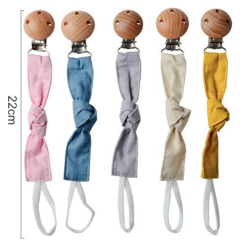 baby soothing beech pacifier chain pacifier clip teether chain toy clip buckle rope cotton cloth anti-drop chain