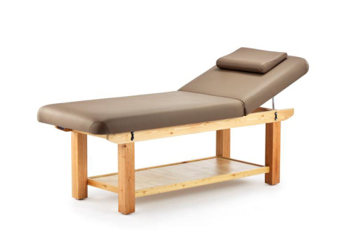 Length 190 Width 75 Solid Wood Legs Facial Bed Massage Couch Back-Back Bed Massage Bed