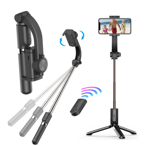 factory wholesale mobile phone shooting stabilizer live anti-shake hand-held tripod head shooting stabilizer bluetooth for douyin videos artifact