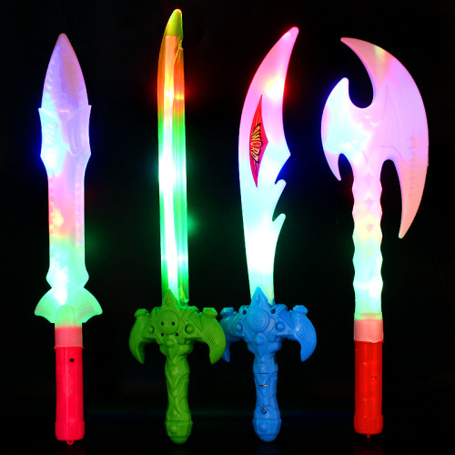 small light-emitting toy sword simulation moon fighting light-emitting axe stall light-emitting toy hot sale wholesale