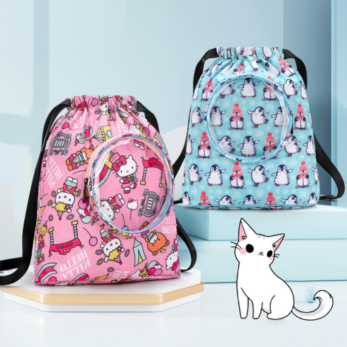 new children‘s wet and dry separation swimming bag drawstring backpack drawstring bag fitness storage backpack