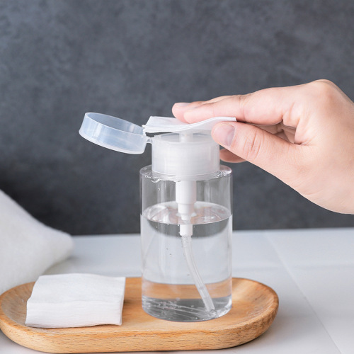 2455 Pressure-Taking Sub-Bottle Press-Type Makeup Remover Water Bottle Empty Bottle Makeup Water Transparent portable Hand Pressure