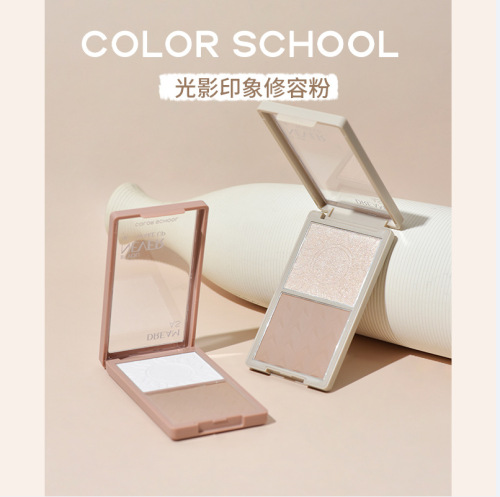 color school light and shadow impression two-color shading powder nose shadow stereo v face sculpting contour powder highlight