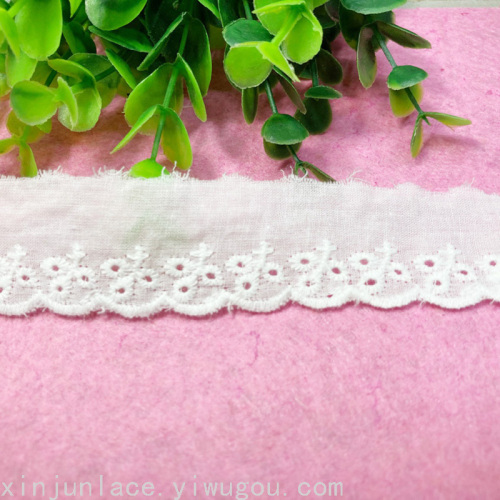 lace factory direct lace cotton lace embroidered cotton lace