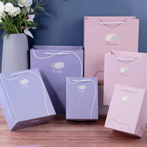 Small Fresh Gift Bag Handbag Ins Style Clothing Shopping Bag Paper Bag Gift Packaging Bag Spot Wholesale 