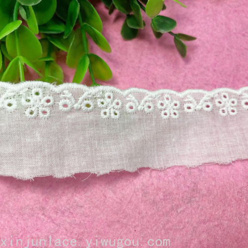 Cotton Lace Embroidery Lace Hollow Lace Factory Direct Sales