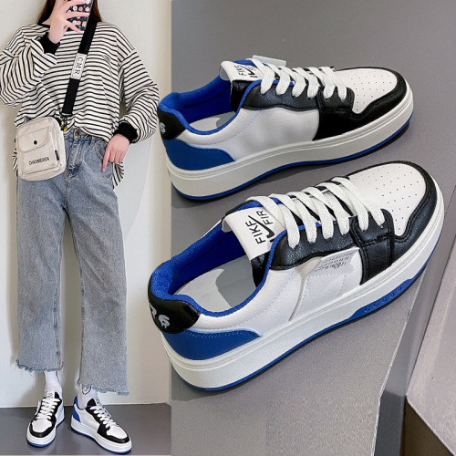 2022 Spring New White Shoes Women‘s Platform Student Running Casual Sneakers Fashionable Shoes Breathable Sneakers Women G206