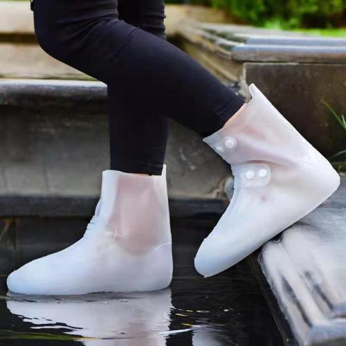 rain boots men‘s and women‘s waterproof rain boots cover snow non-slip thickened wear-resistant children‘s silicone rain shoes cover mid-high tube water shoes