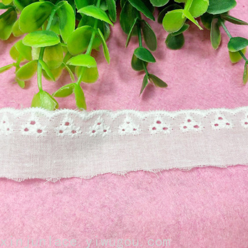 cotton lace embroidery lace hollow lace factory direct sales