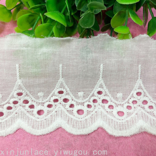 spot embroidery lace cotton thread cotton lace clothing accessories
