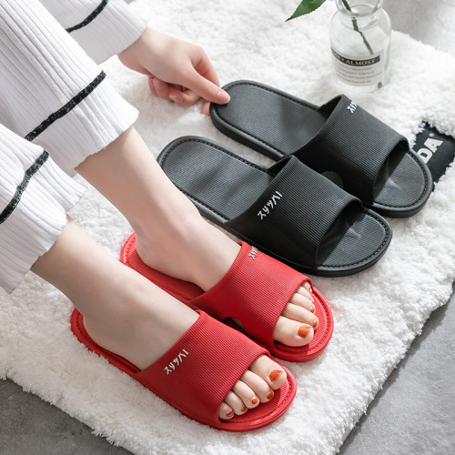 Japanese Style Slippers Summer Couple Male and Female Home Indoor Bathroom Slippers Non-Slip Home Sandals