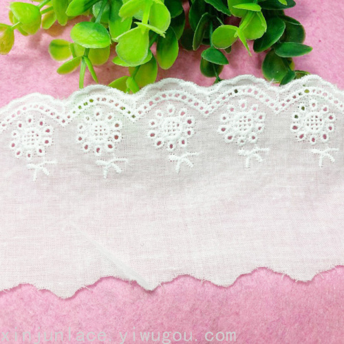 factory direct lace cotton lace embroidered cotton lace