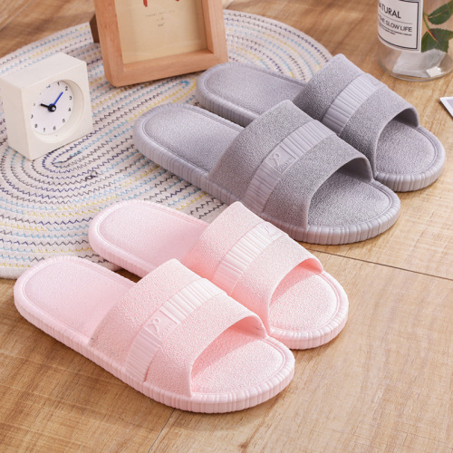 Women‘s Slippers Summer Household Indoor Platform Cute Couple Men‘s Home Slippers Bath Non-Slip Bathroom Soft Bottom Sandals