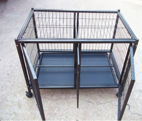 Wholesale Baojie High Quality Iron Wire Black Cage Dog Cage Dog Cage Dog Cage small Female Cage Pet Iron Cage