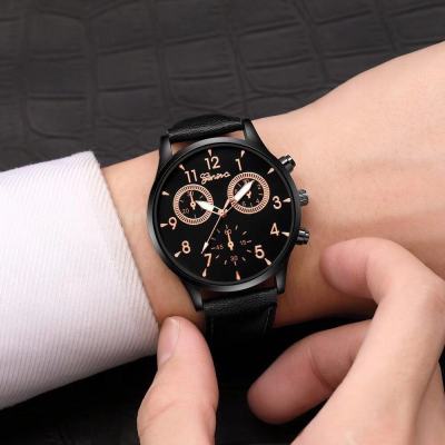 One Piece Dropshipping Geneva New Men's Watch Men's Watch Foreign Trade Hot Sale Gift Watch Factory in Stock
