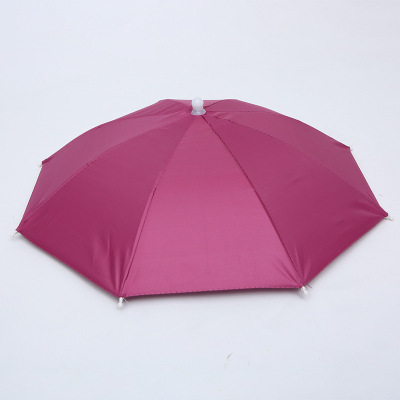 Umbrella Silver Glue Umbrella Cap Camouflage Hat Umbrella Cap Creative Sun Umbrella Foreign Trade Umbrella