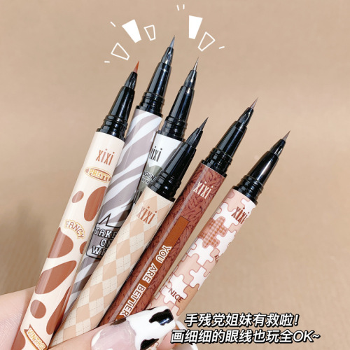 Xixi American Retro Smooth Eyeliner Quick-Drying Waterproof Sweat-Proof Not Smudges down outline Shadow Lying Silkworm Pen