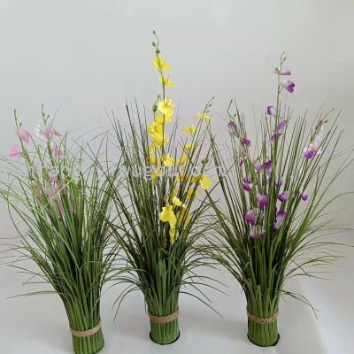 Artificial Flower Simulation Nordic Style Phalaenopsis Home Decoration Bonsai Ornaments Plant Fake Flower Onion Grass